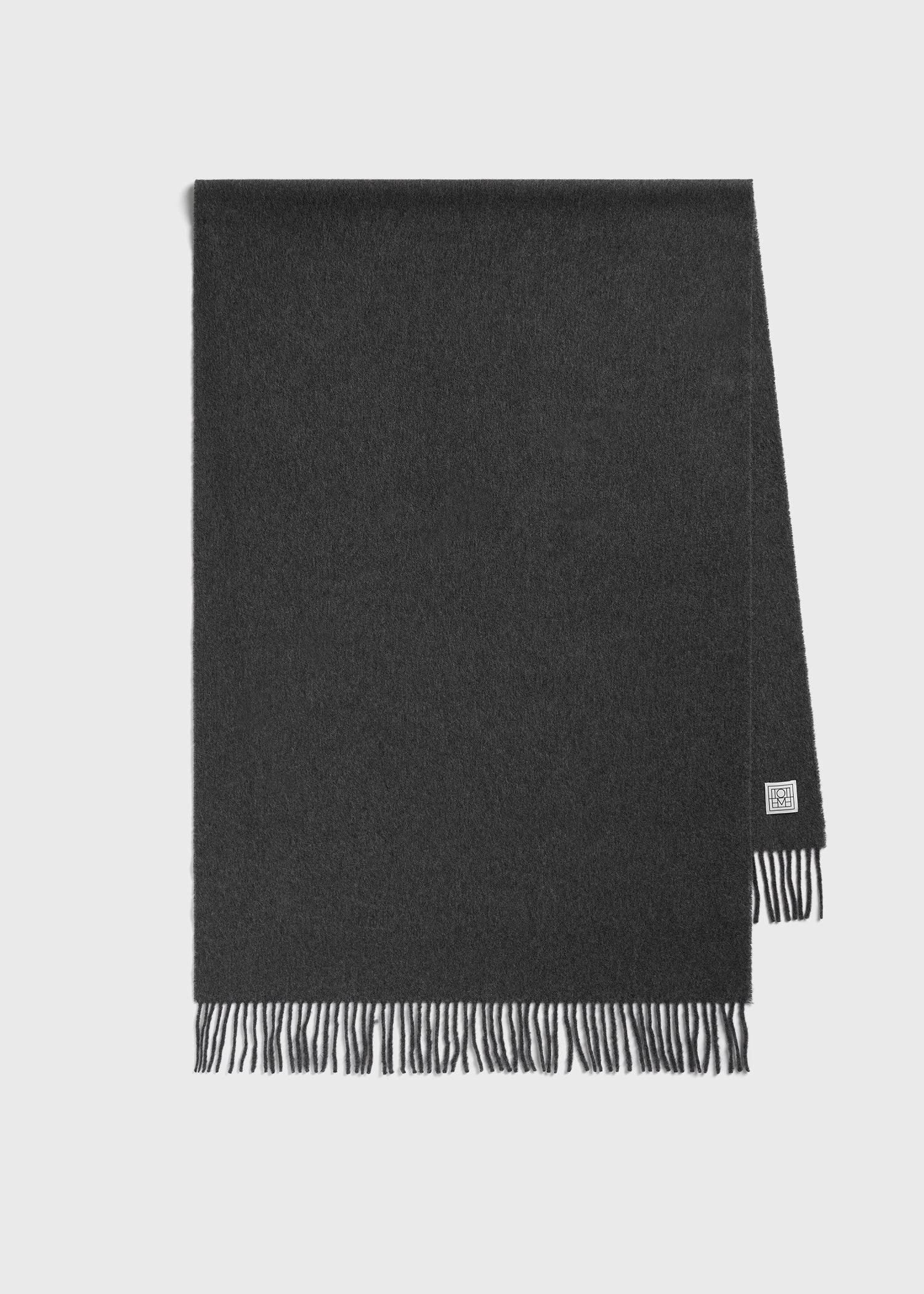 Cashmere scarf charcoal