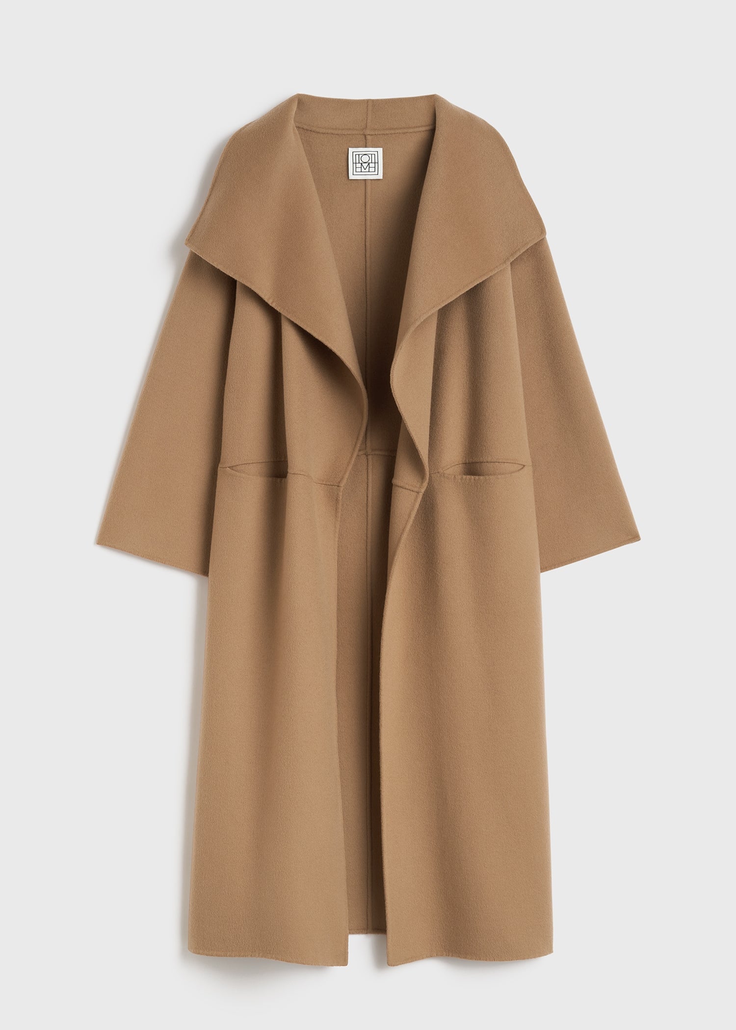 Signature wool cashmere coat camel