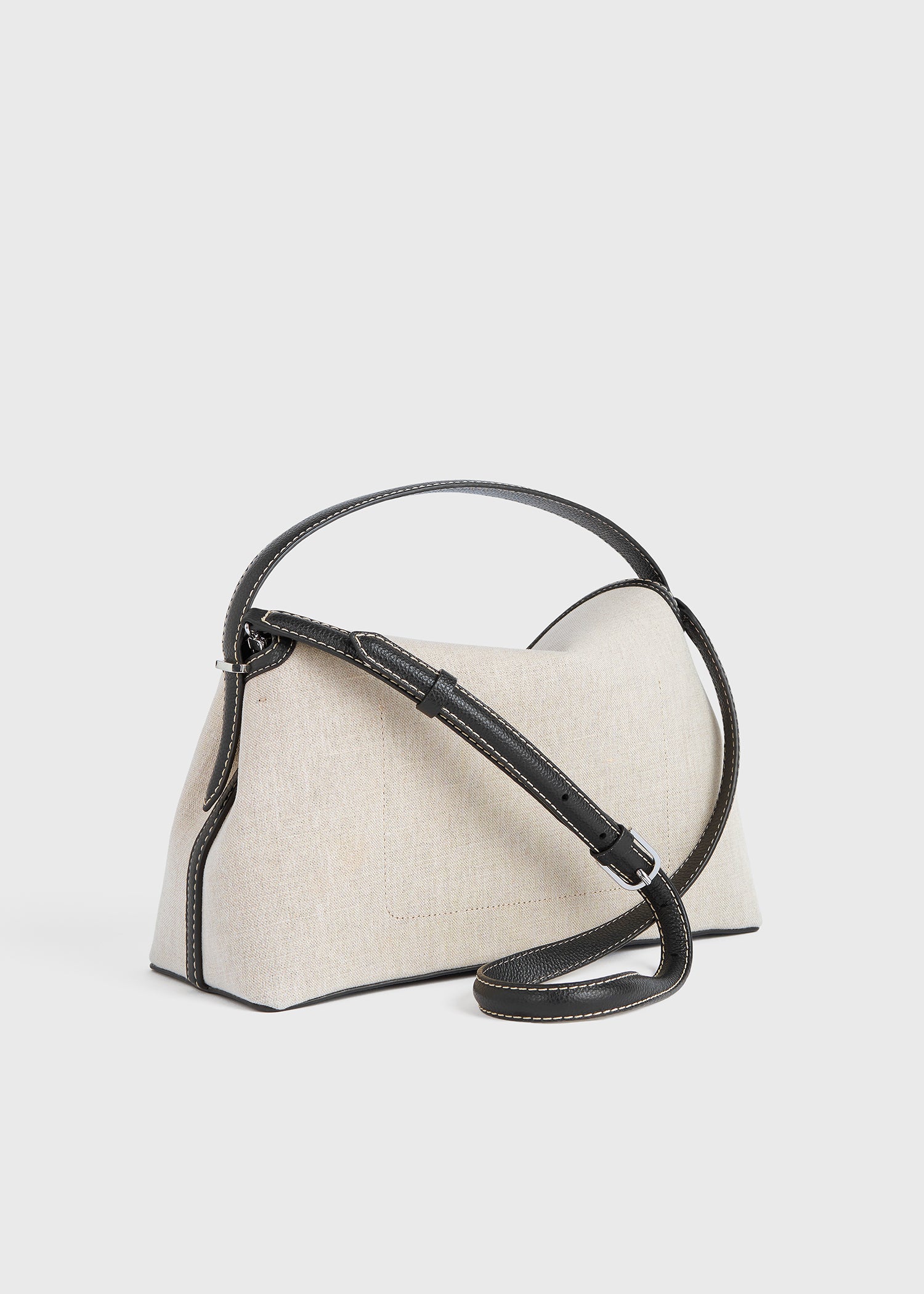 T-lock canvas top handle ecru/black