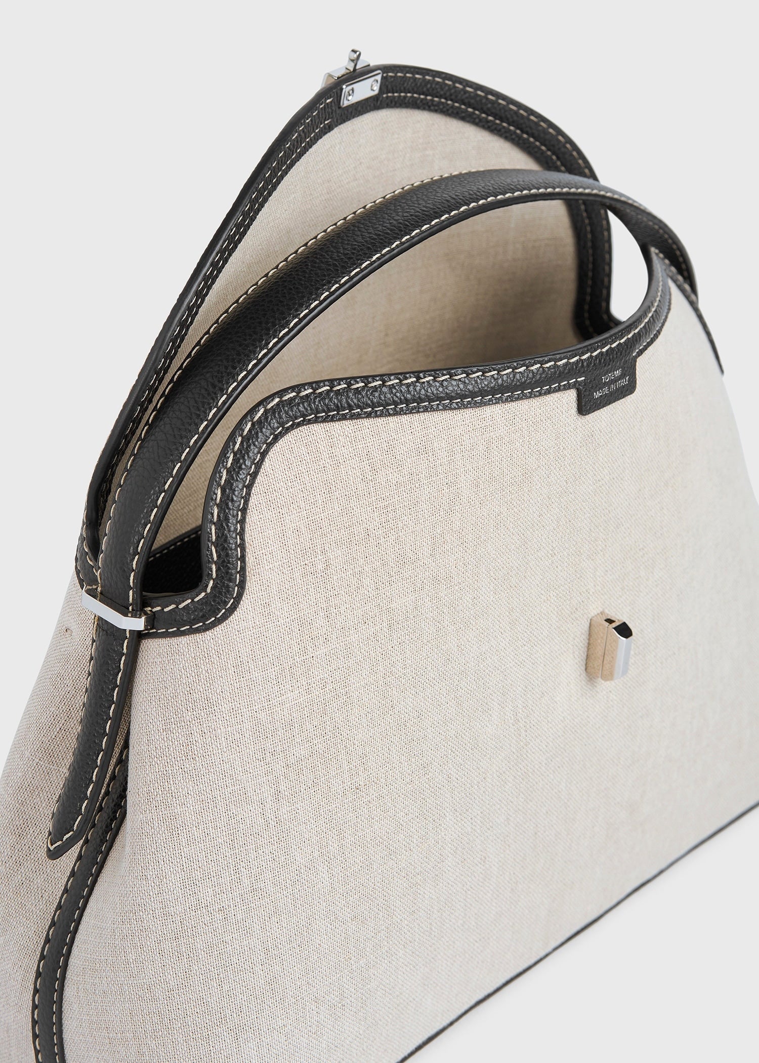 T-lock canvas top handle ecru/black