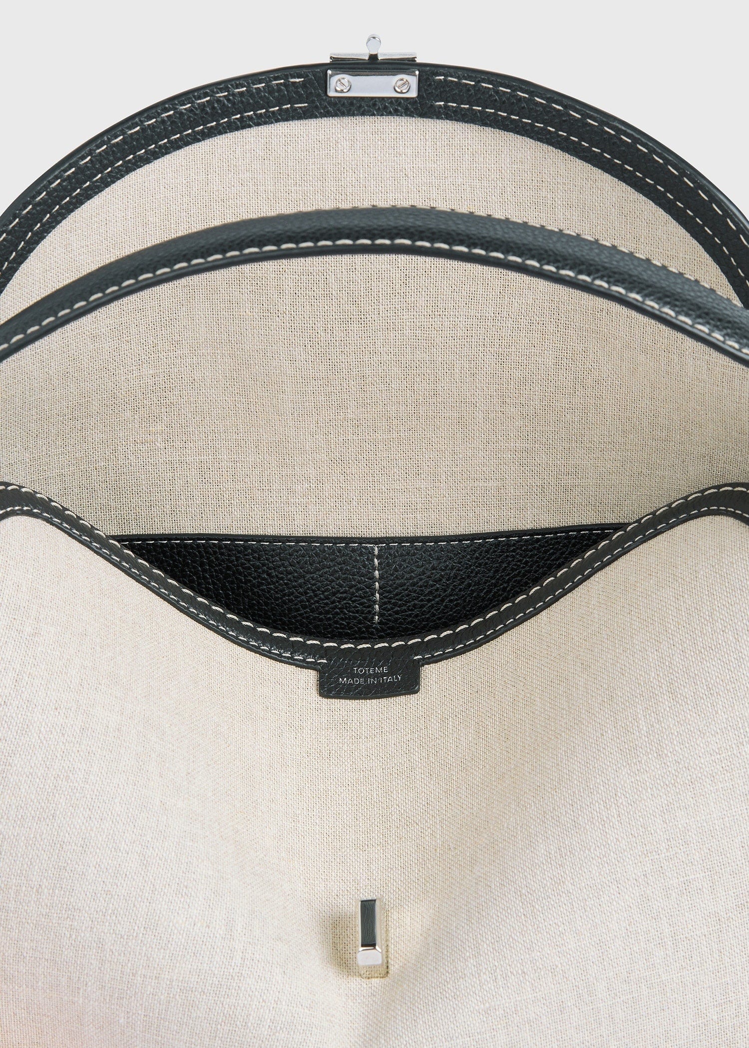 T-lock canvas top handle ecru/black