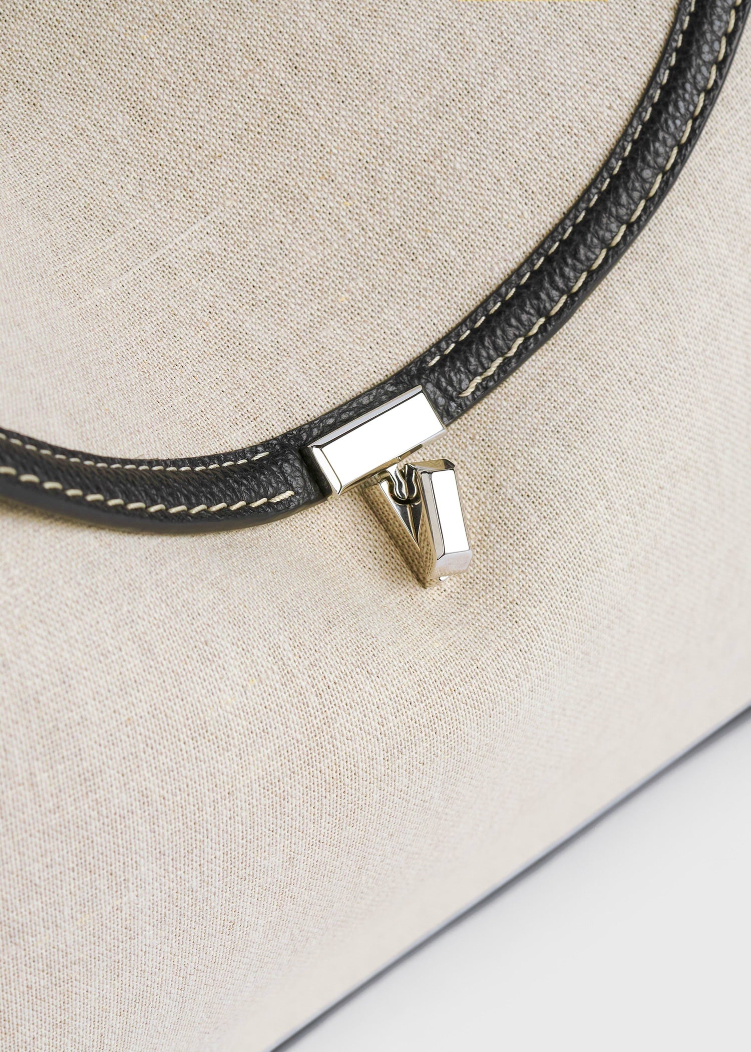 T-lock canvas top handle ecru/black
