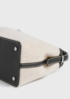 T-lock canvas top handle ecru/black