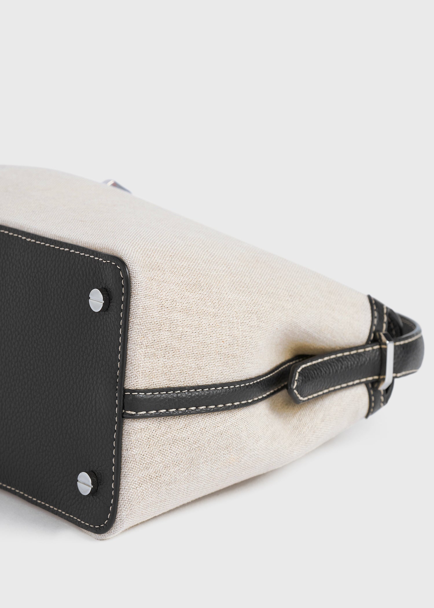 T-lock canvas top handle ecru/black