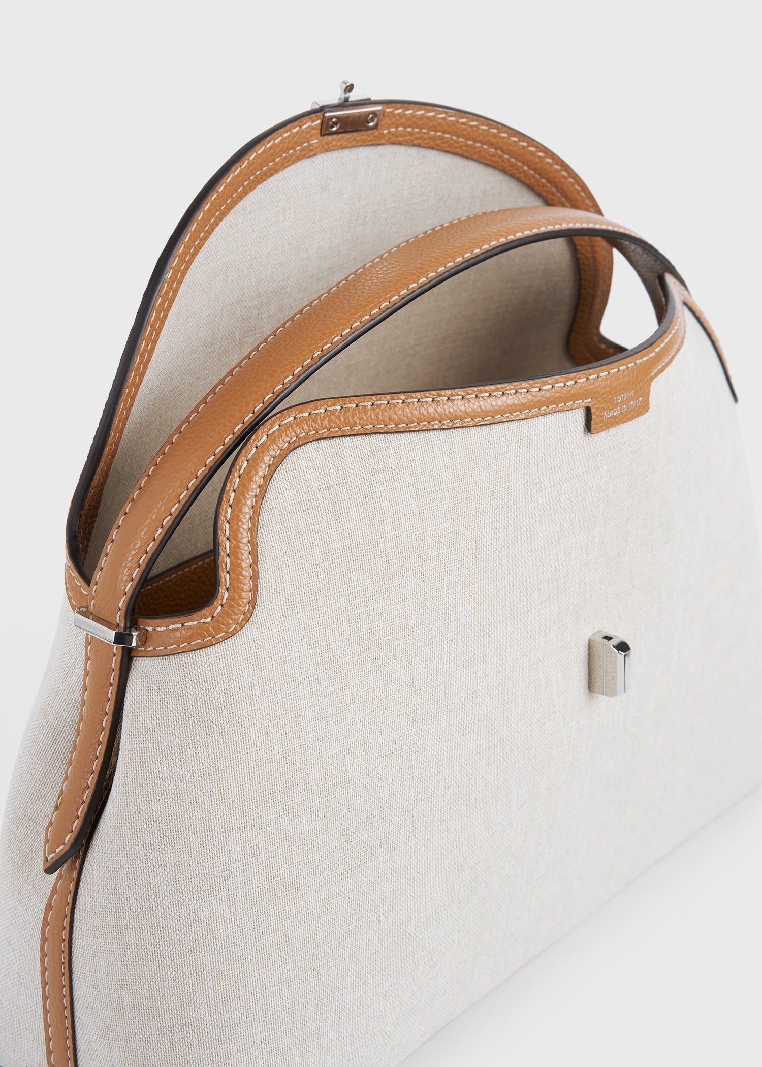 T-lock canvas top handle ecru/tan