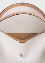 T-lock canvas top handle ecru/tan