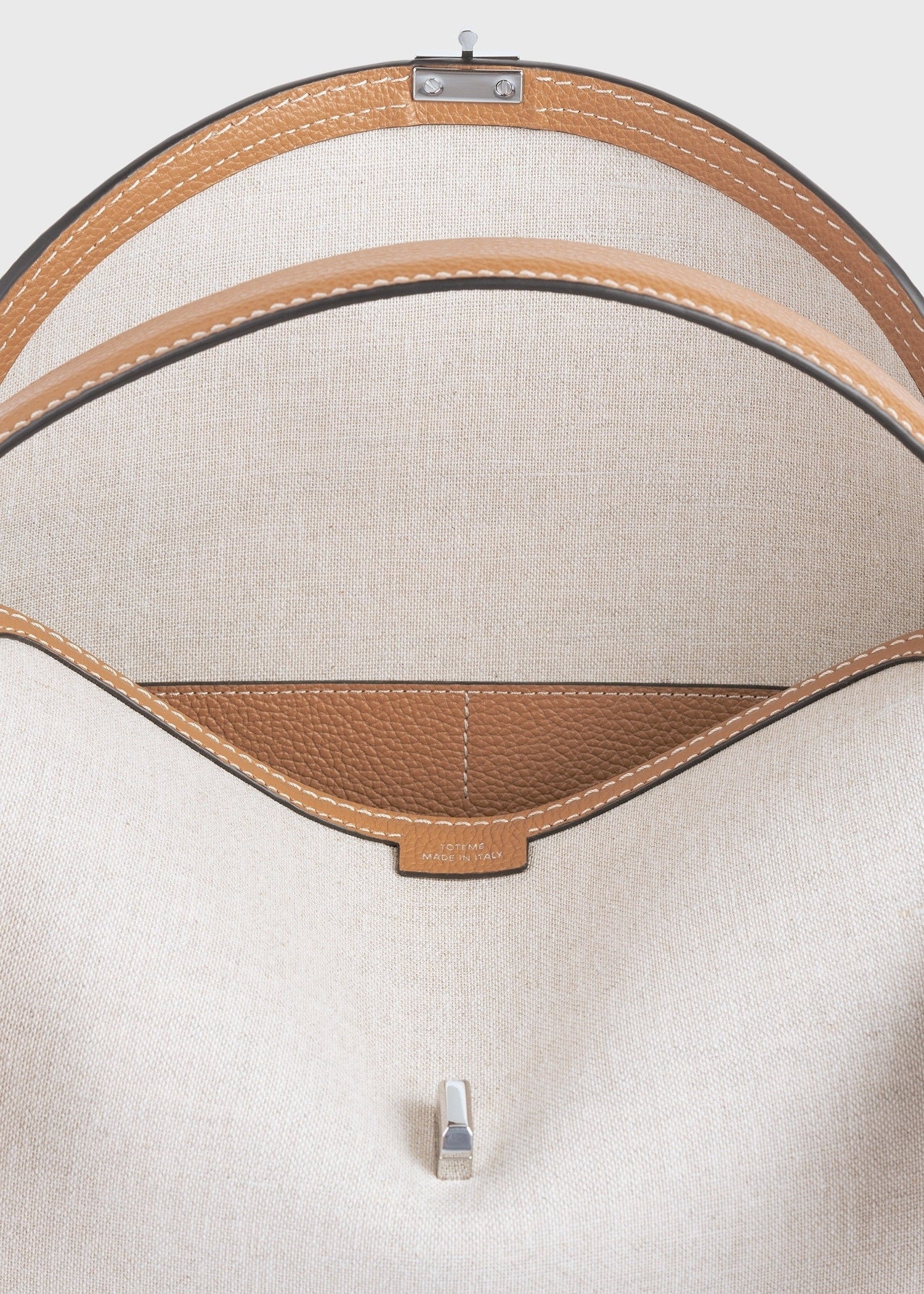 T-lock canvas top handle ecru/tan