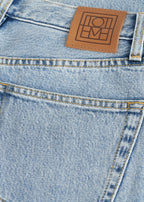 Classic cut denim full length cool blue