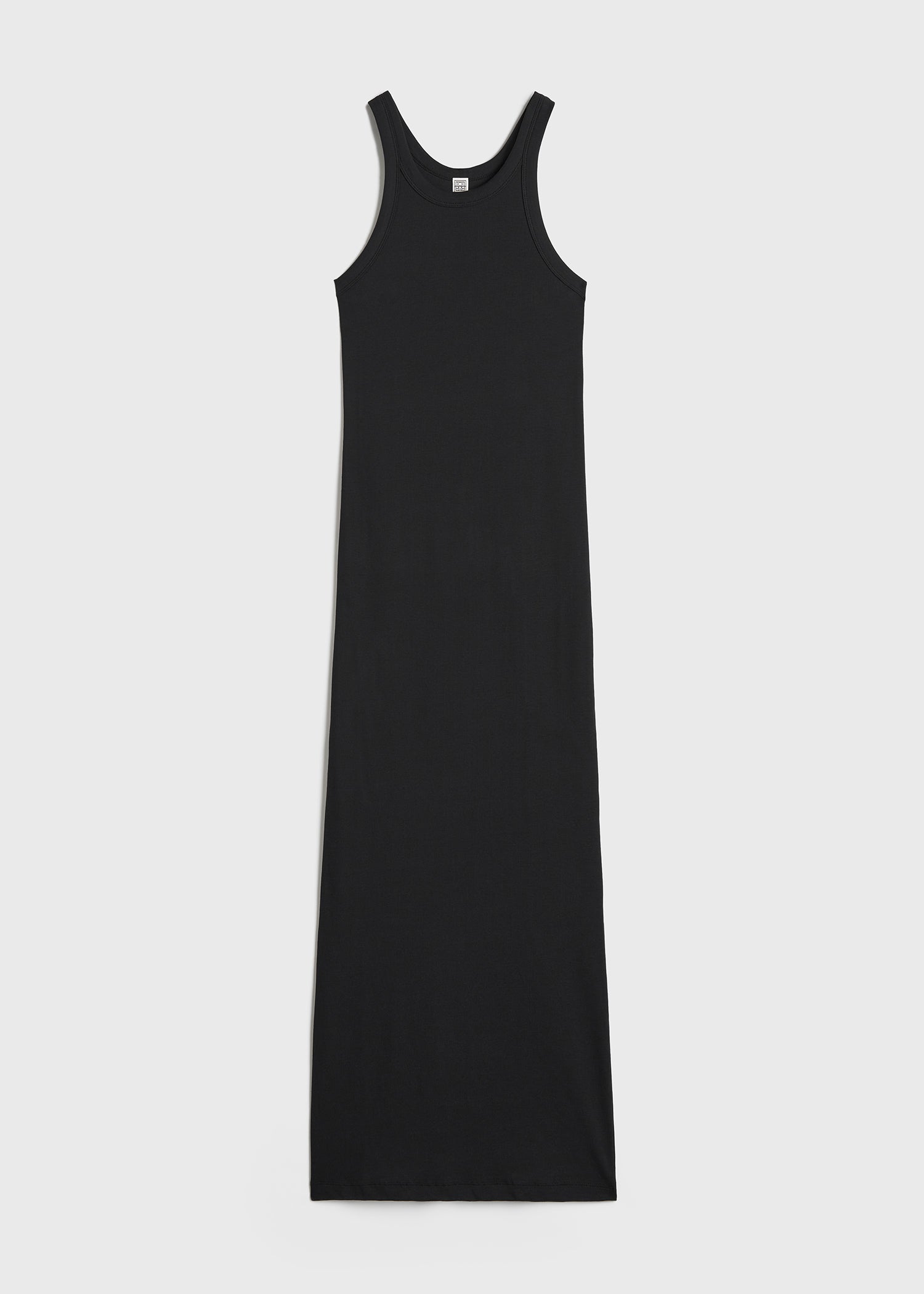 Curved rib tank dress black – TOTEME
