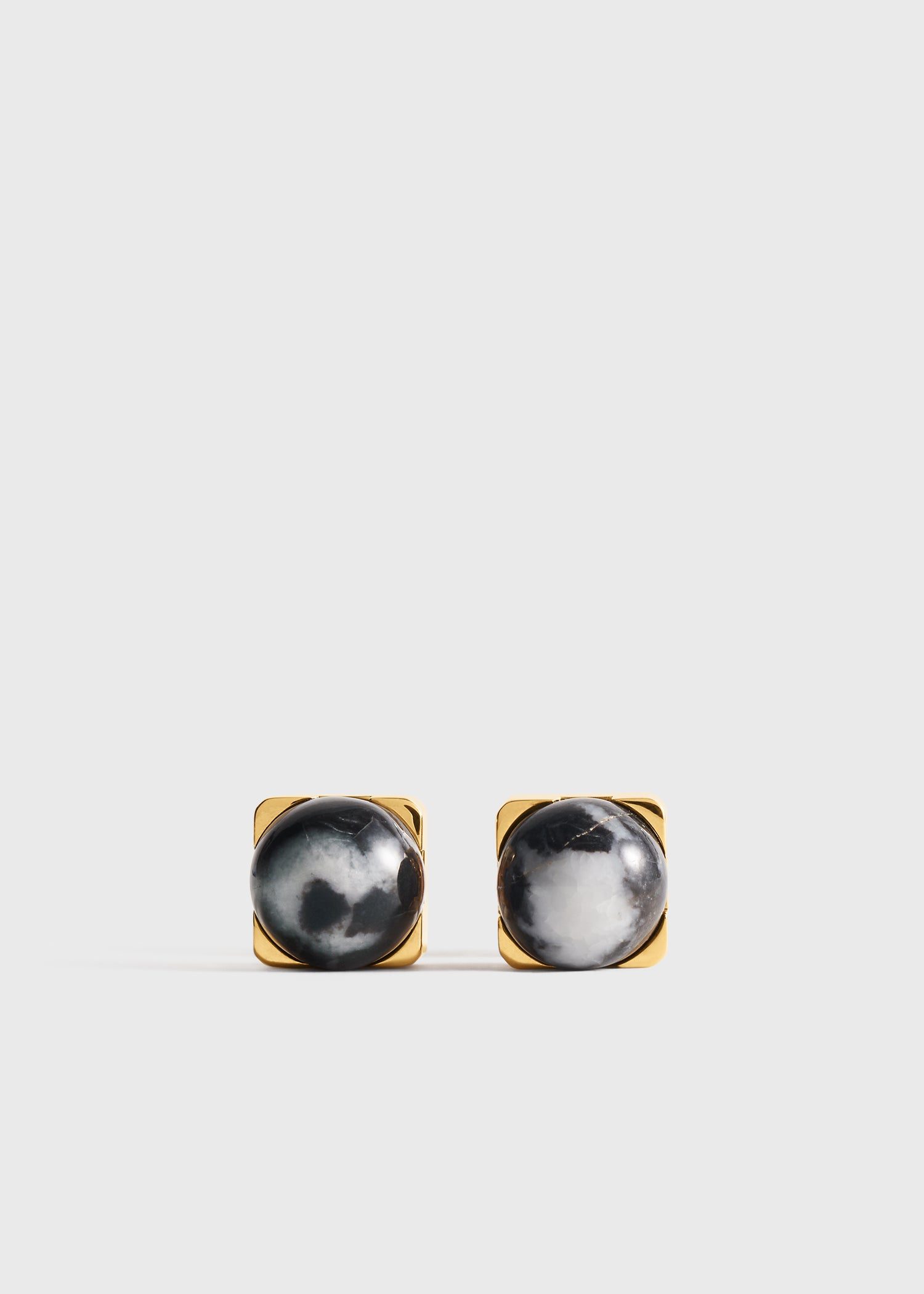 Jasper studs black/off white from Toteme - $440