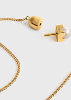 Faux pearl necklace white