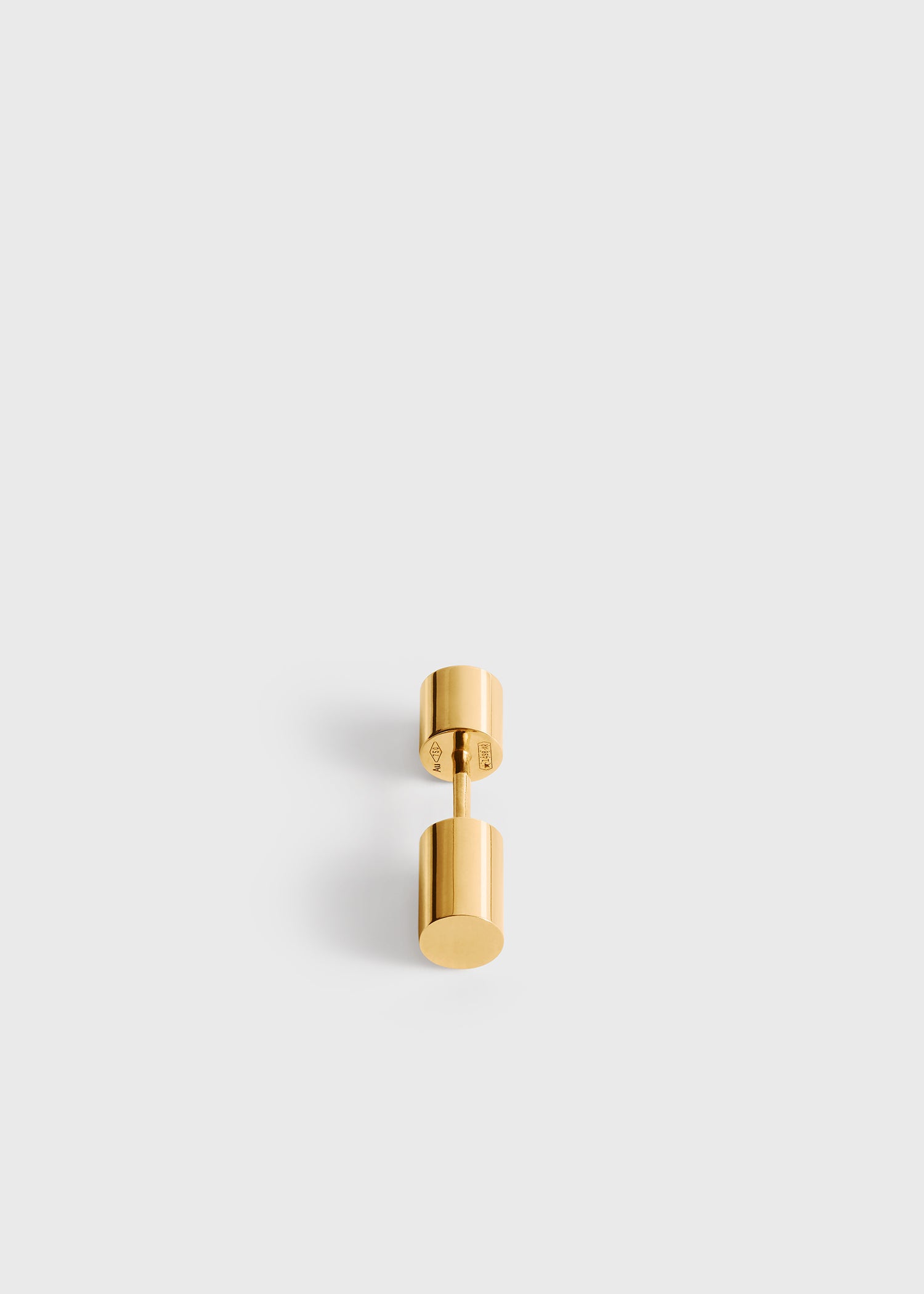 Bezel diamond earring 18kt gold