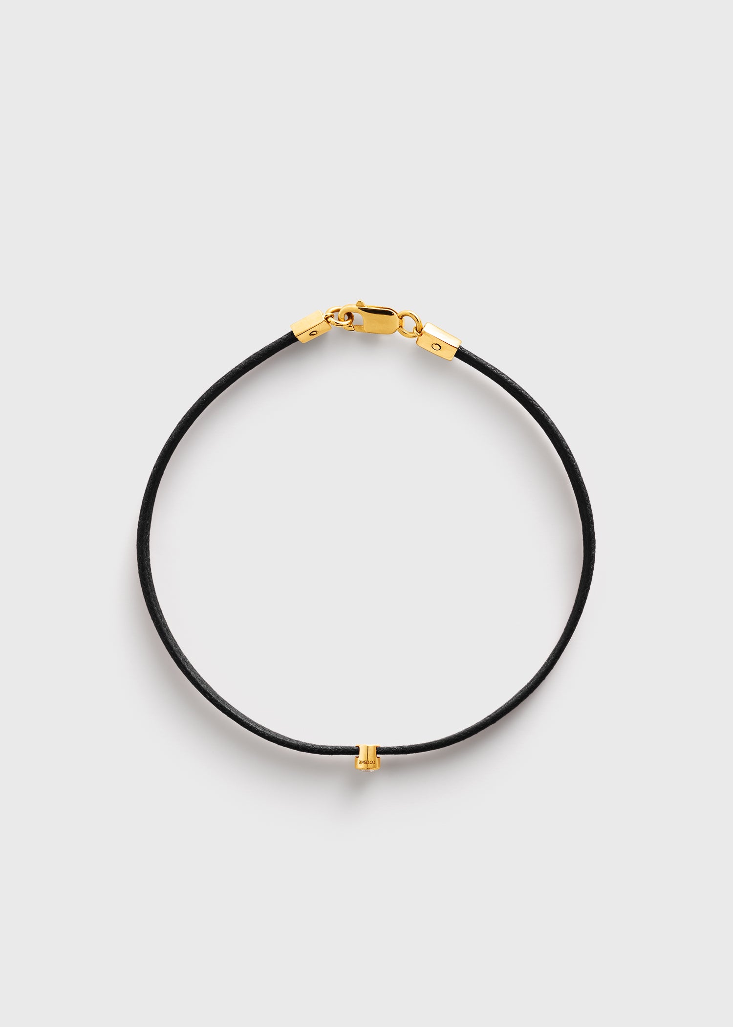 Mini diamond bracelet black/gold