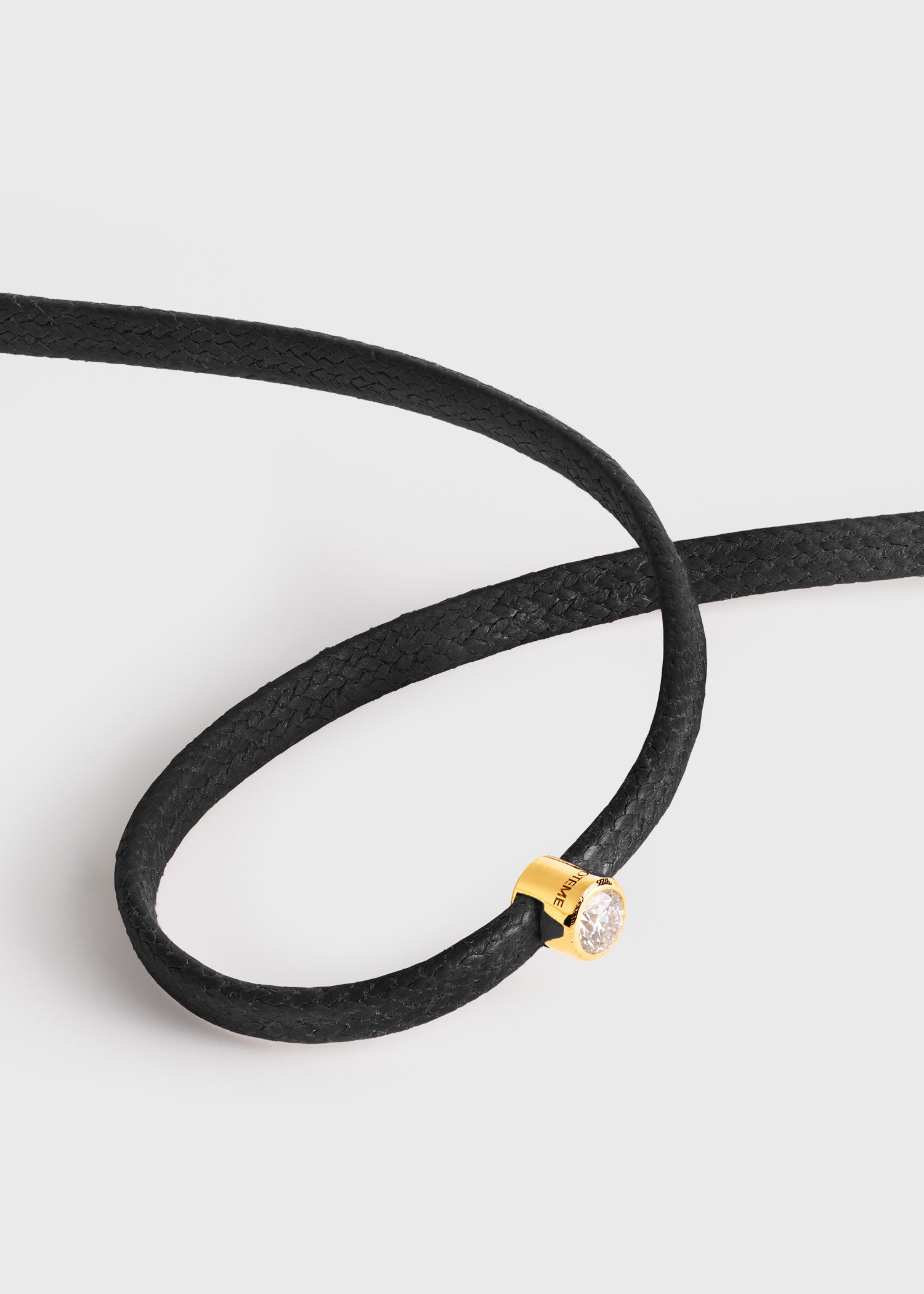 Mini diamond bracelet black/gold
