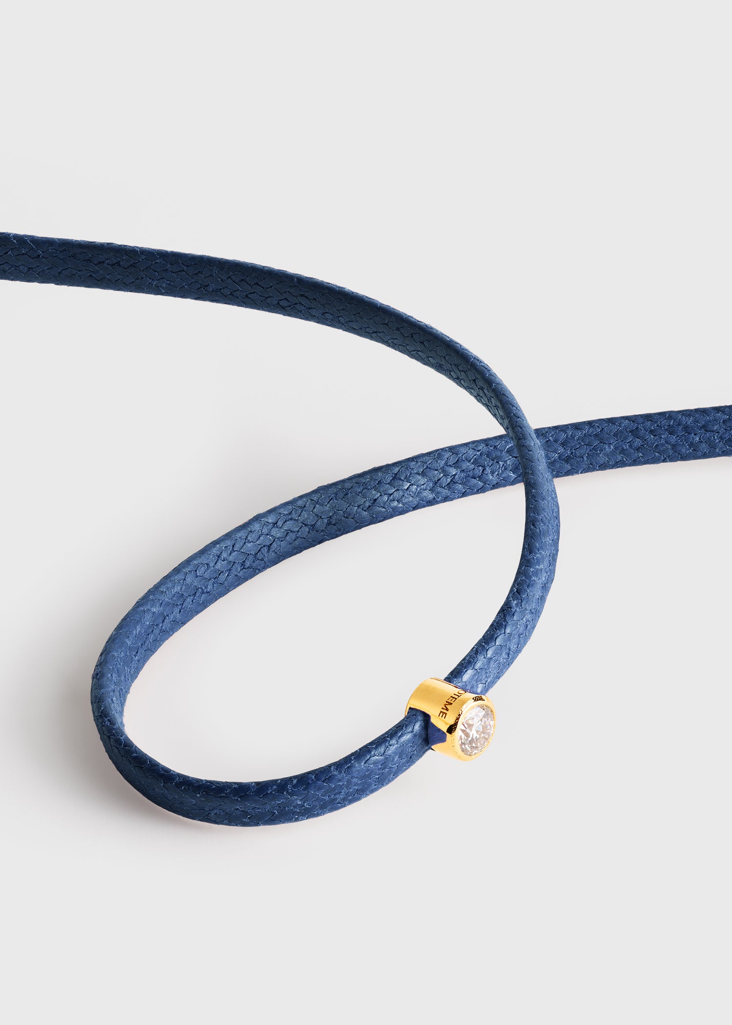 Mini diamond bracelet blue/gold