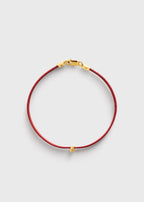 Mini diamond bracelet red/gold