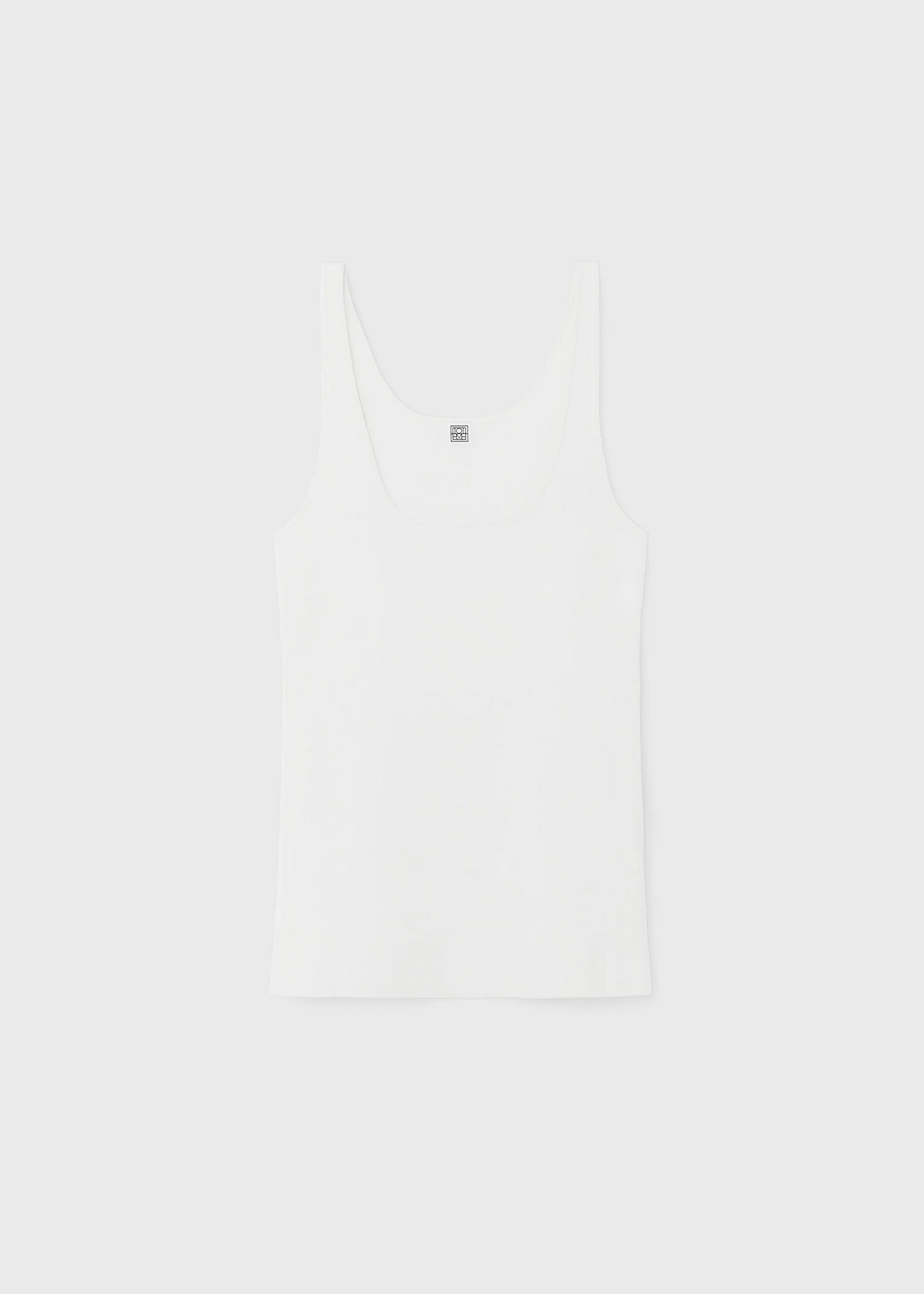 Compact knit tank white – TOTEME