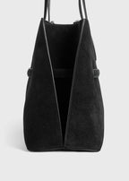 Suede lounge tote black