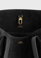 Suede lounge tote black