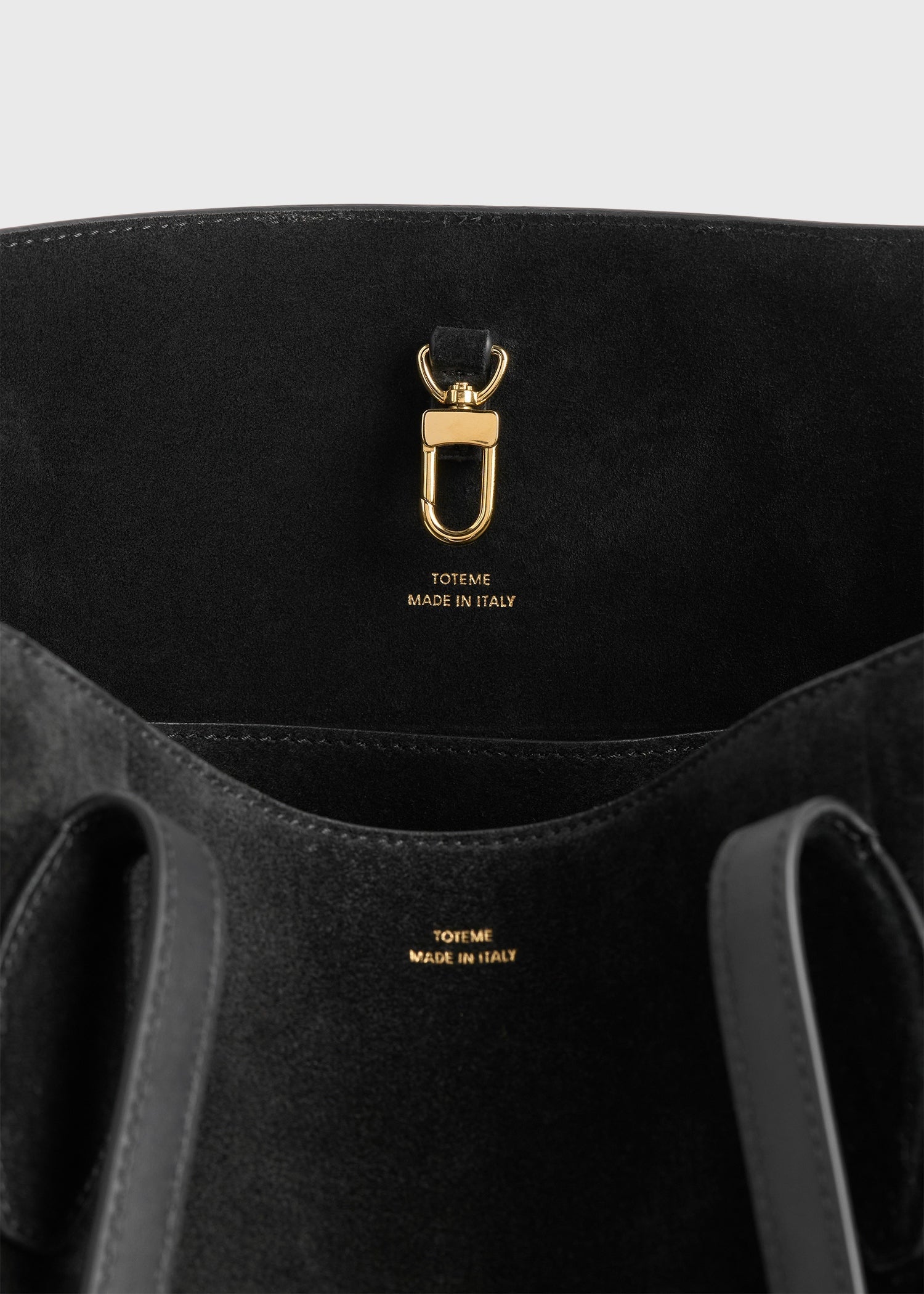 Suede lounge tote black