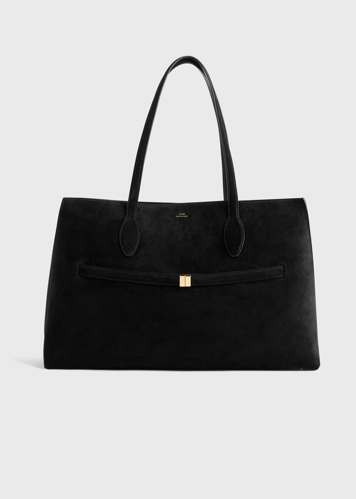 Suede lounge tote black