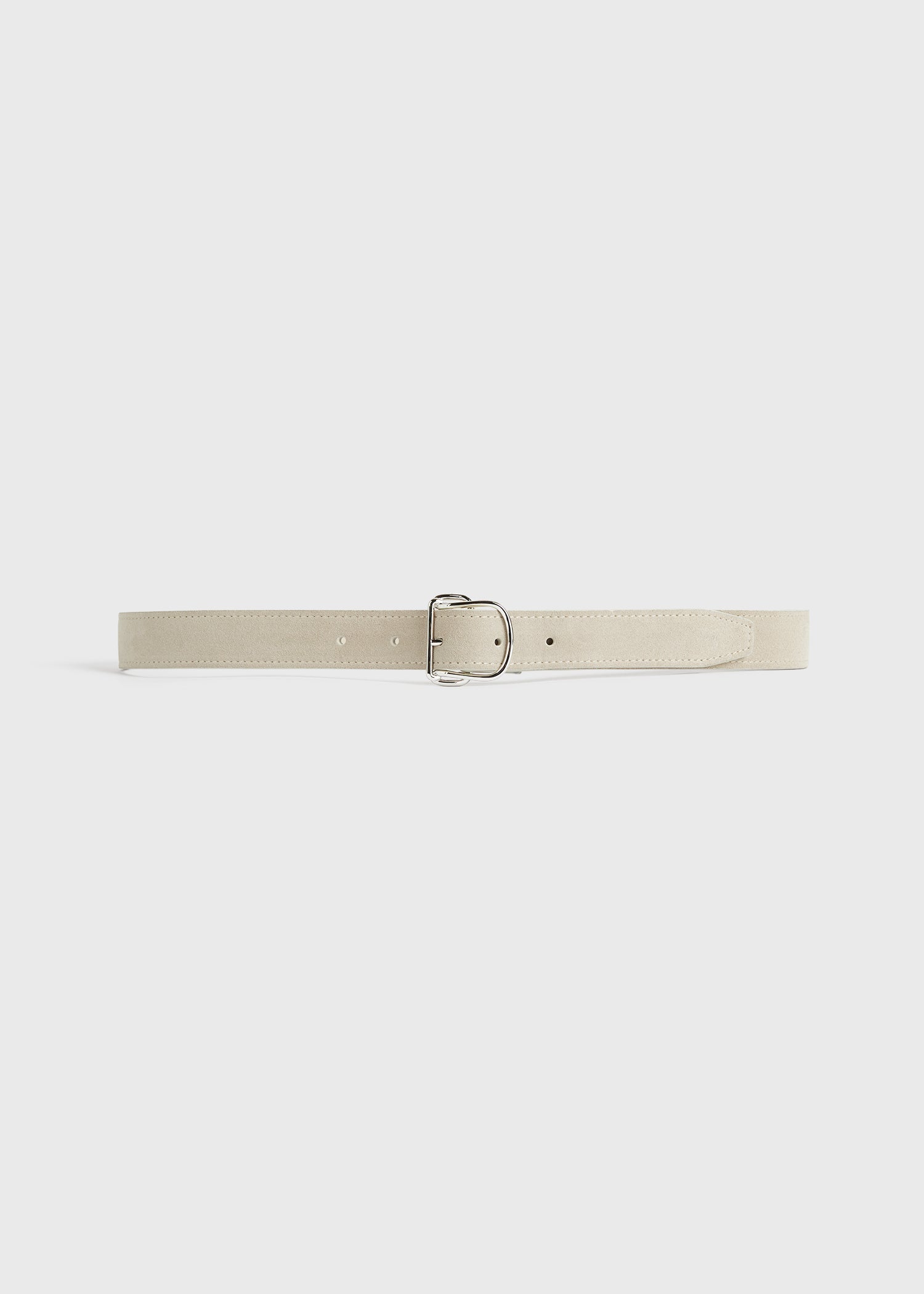 white suede belt