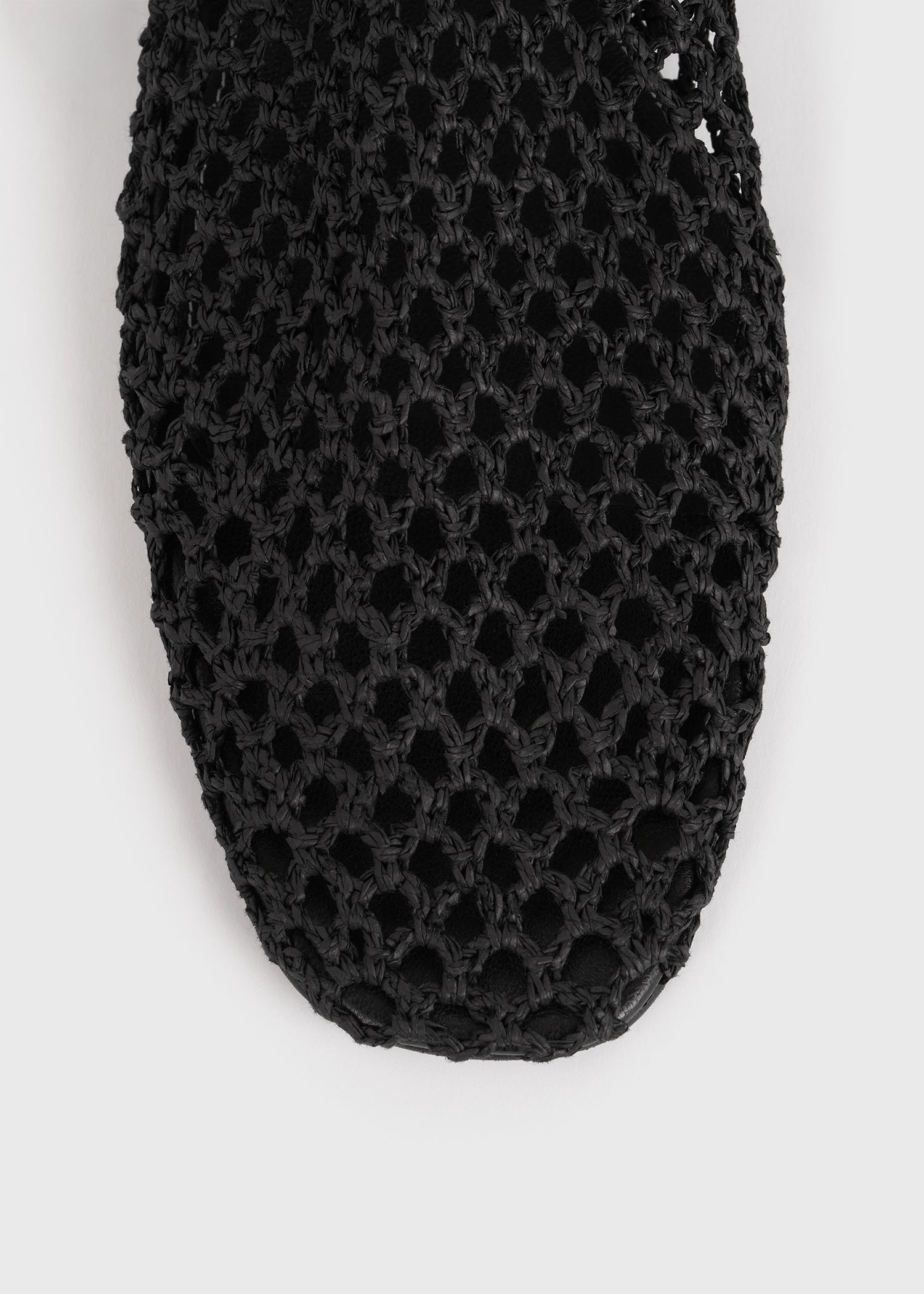 Crochet ballerinas black