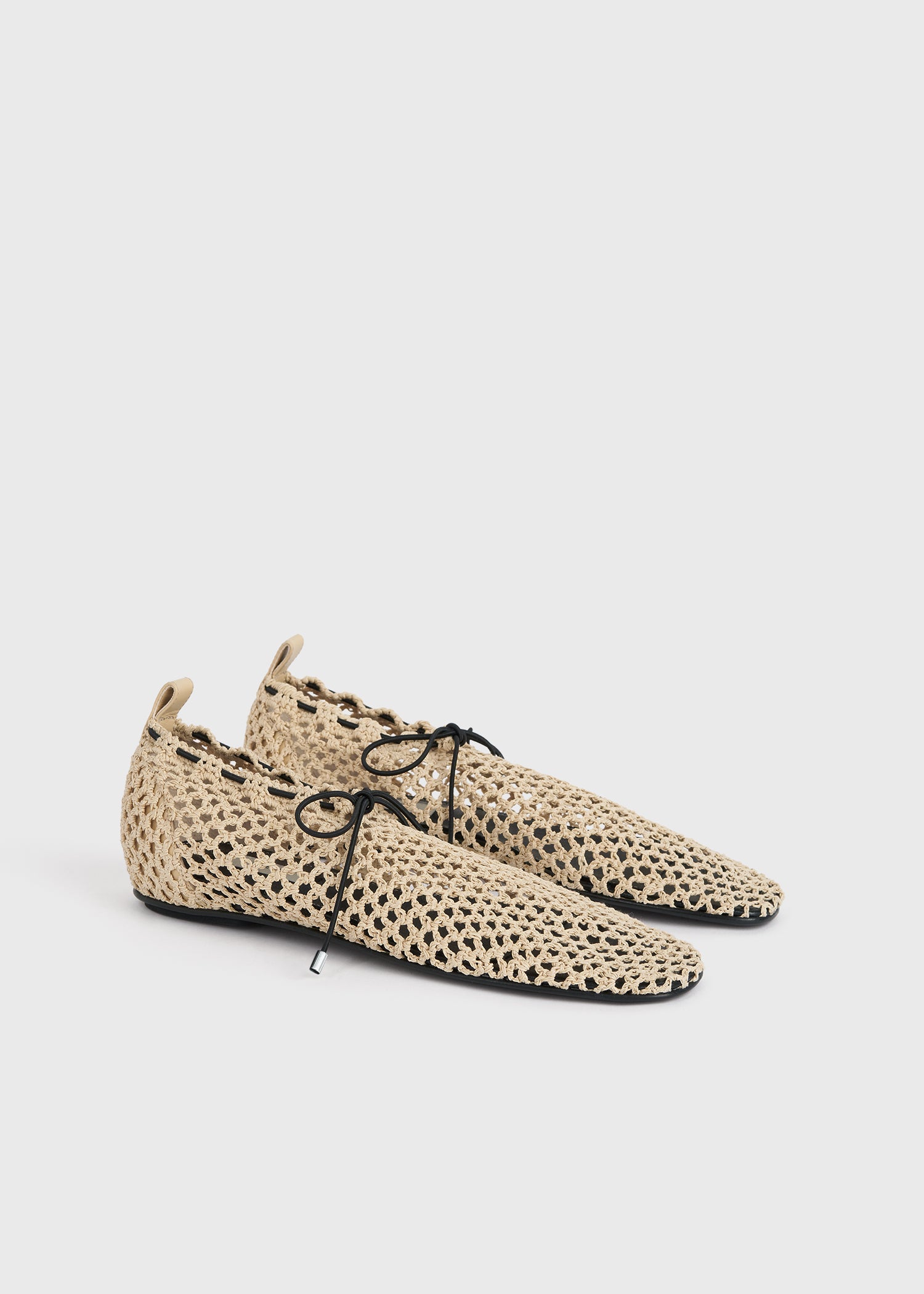 Crochet ballerinas vanilla