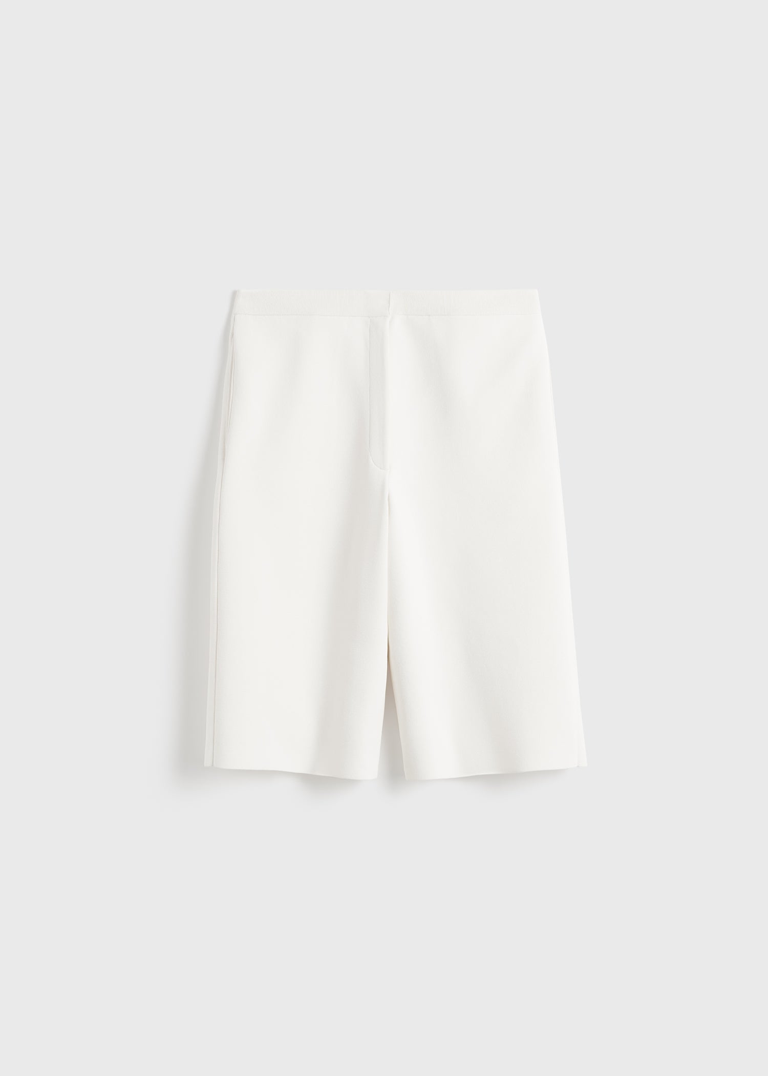 Knit shorts white