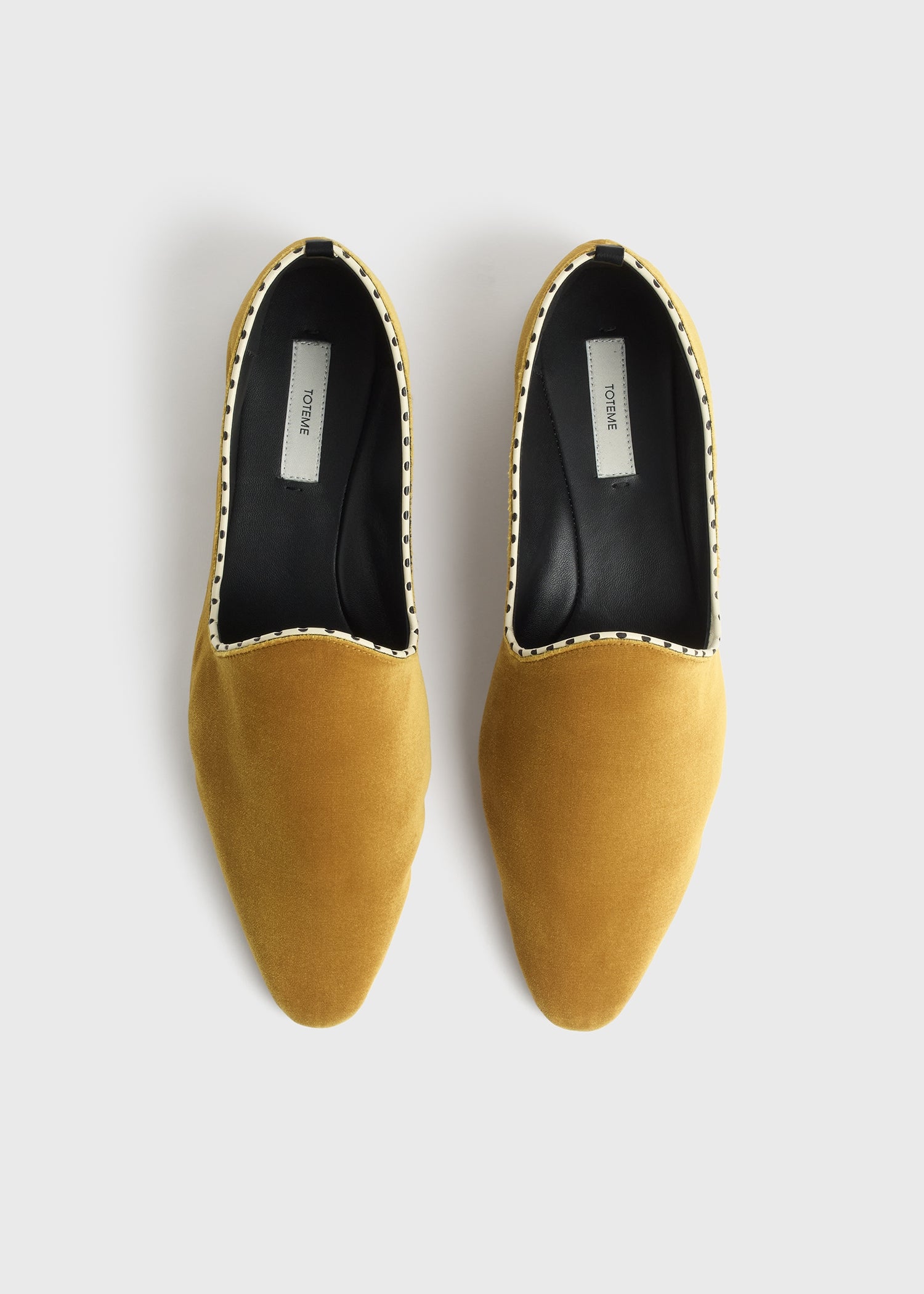 Velvet venetian slippers saffron