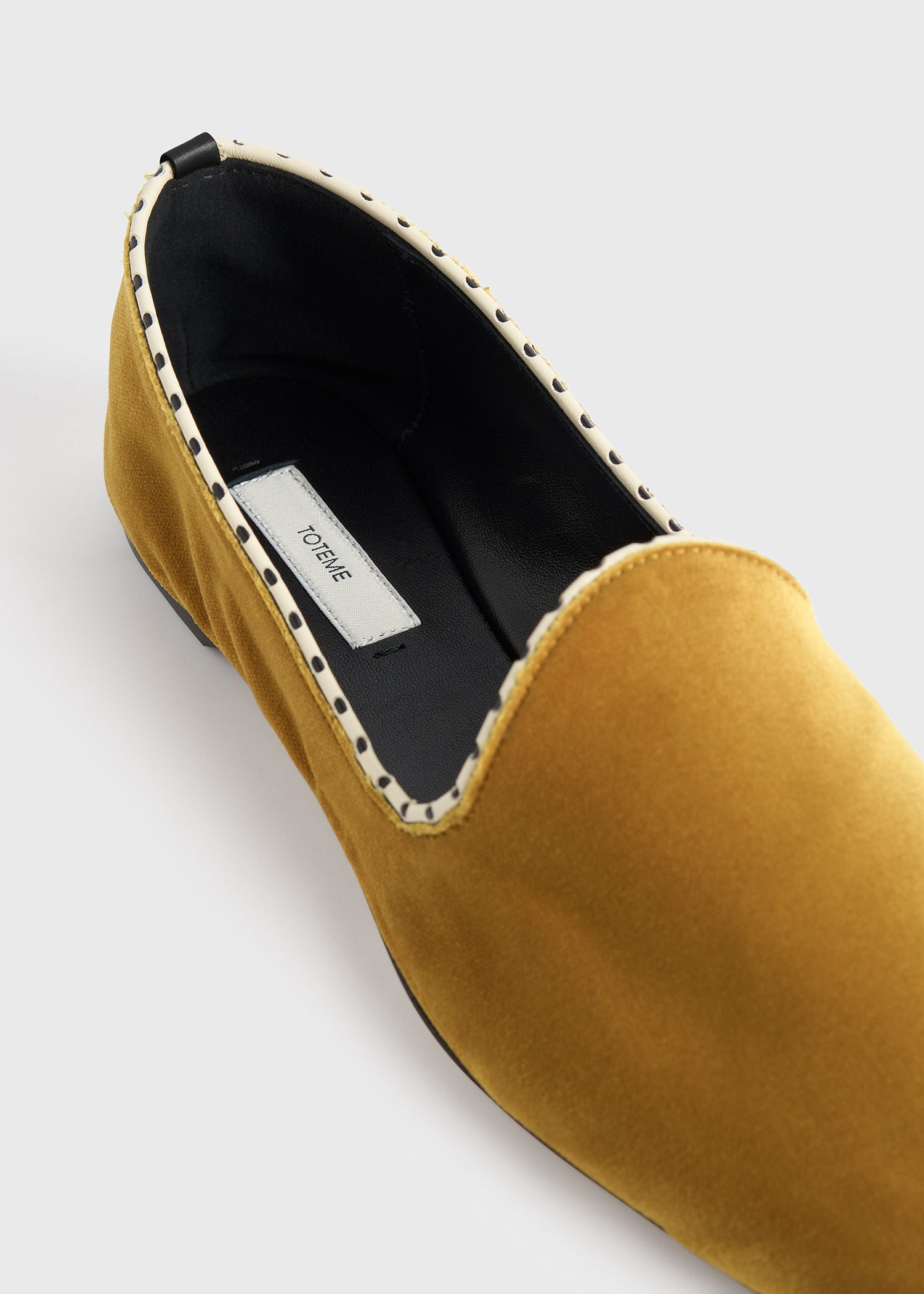 Velvet venetian slippers saffron