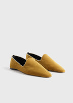 Velvet venetian slippers saffron