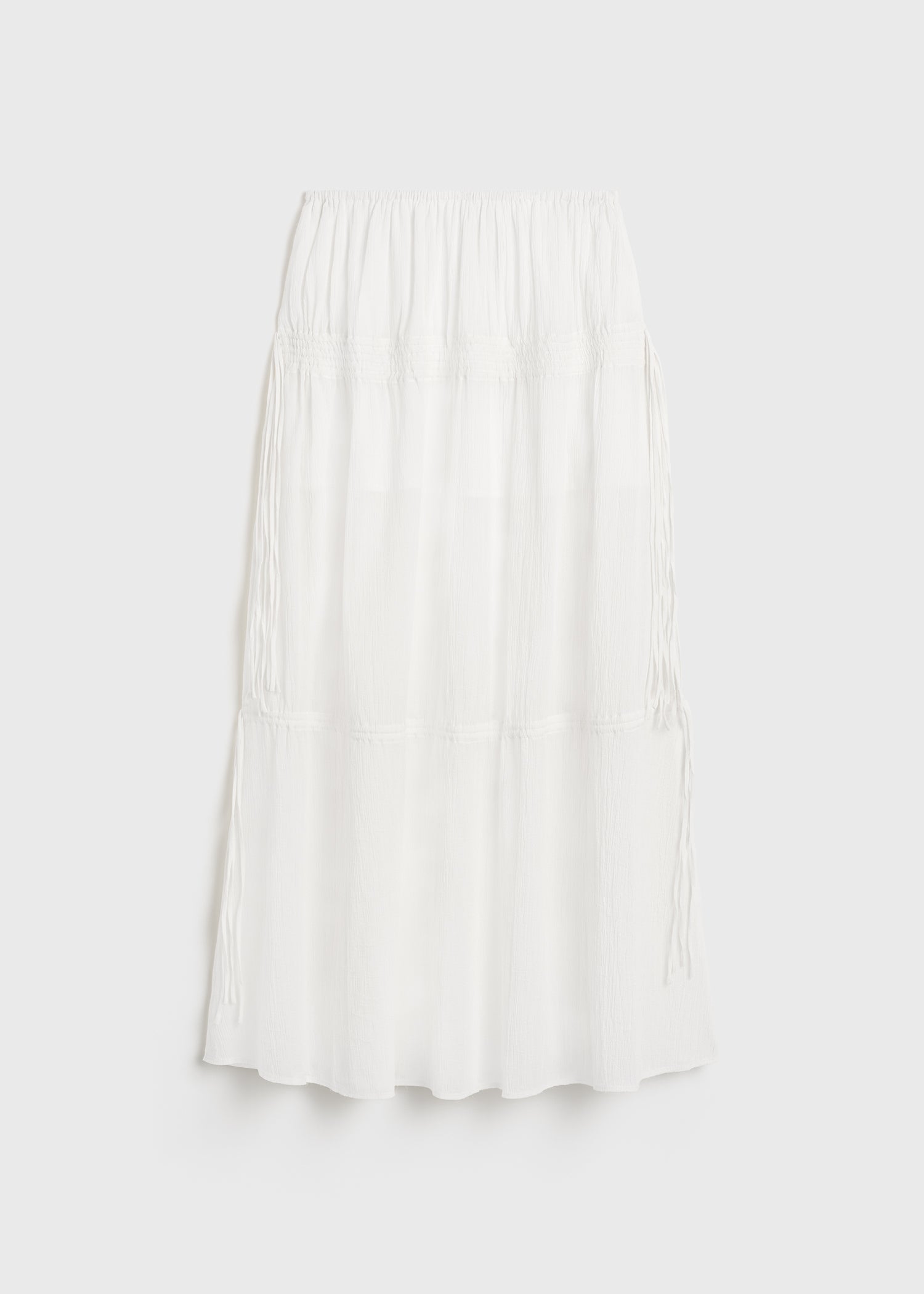 Drawstring skirt off-white – TOTEME - Main Image