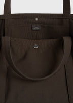 Beach tote dark brown