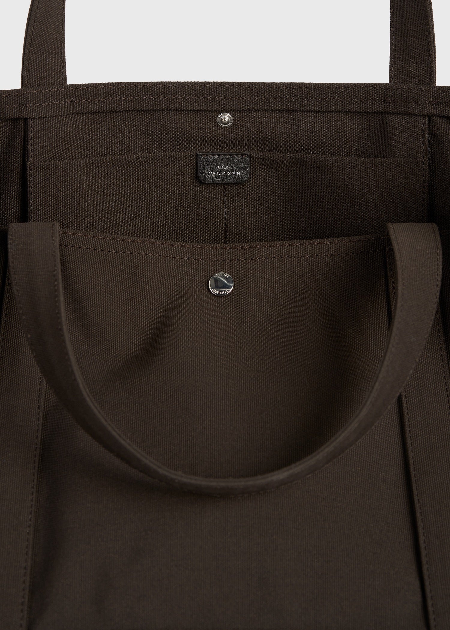 Beach tote dark brown