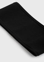 Compact knit headband black