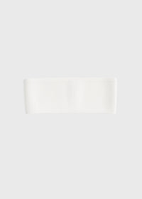 Compact knit headband white