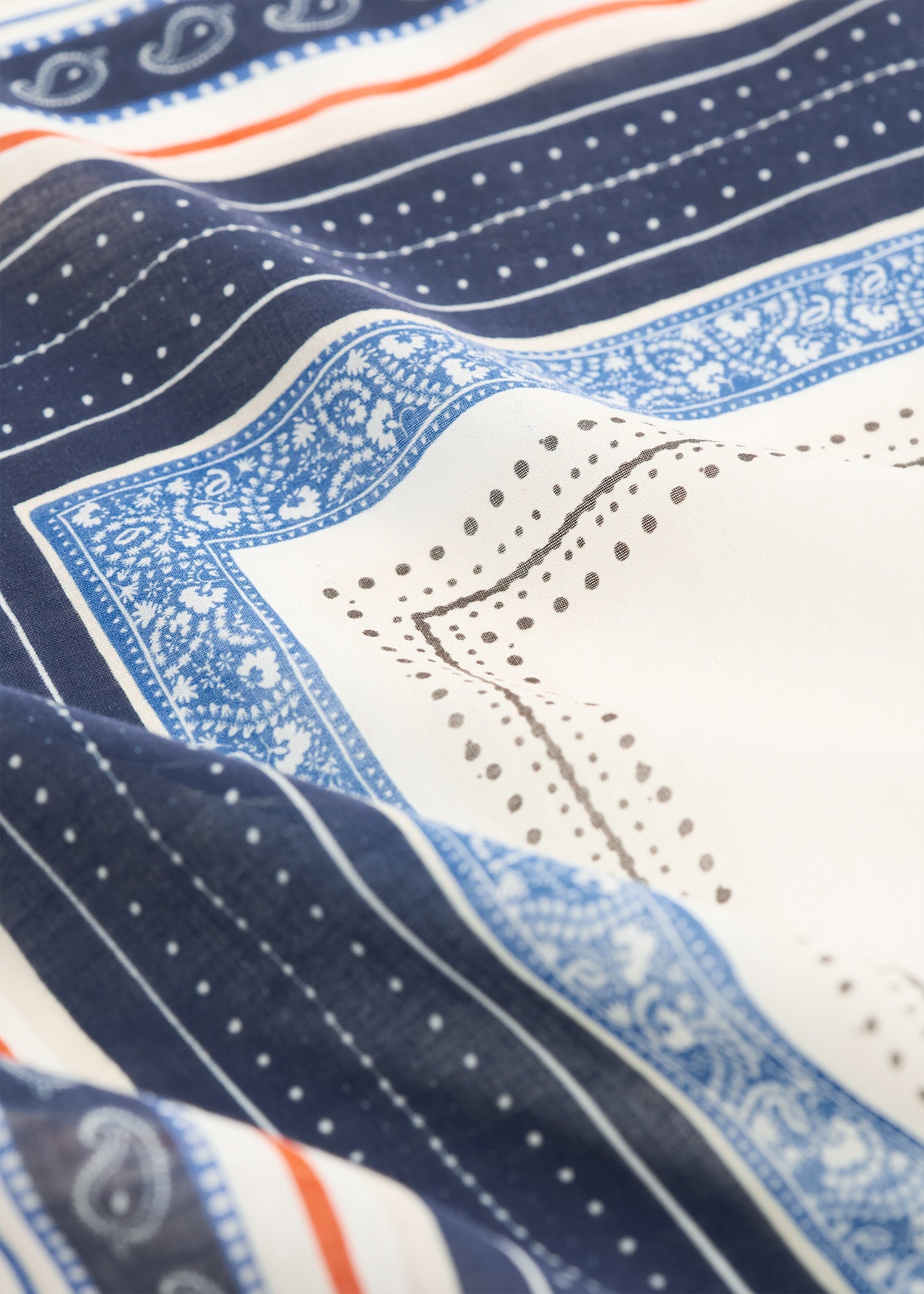 Collector sarong ecru/navy