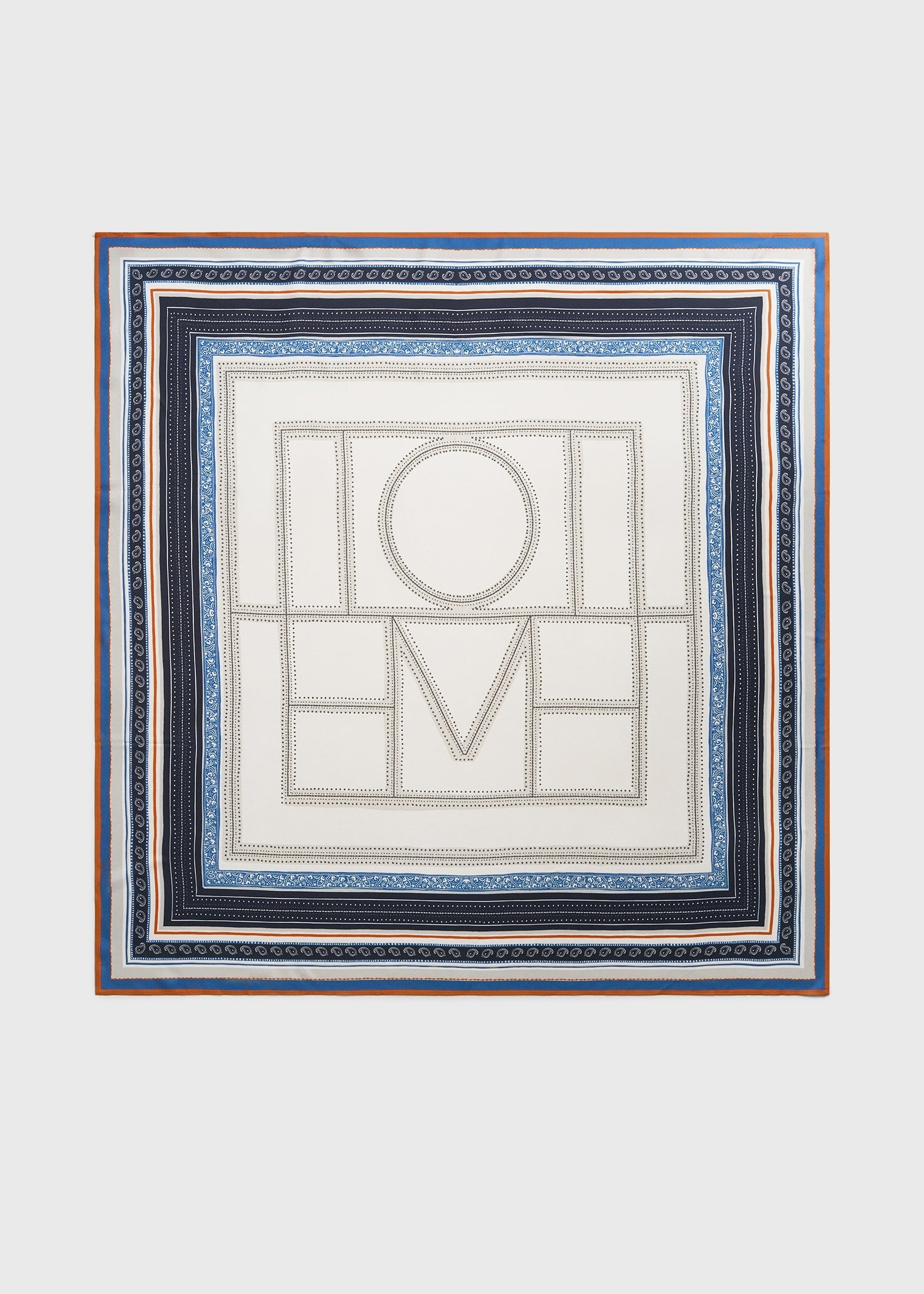 Collector scarf ecru/navy