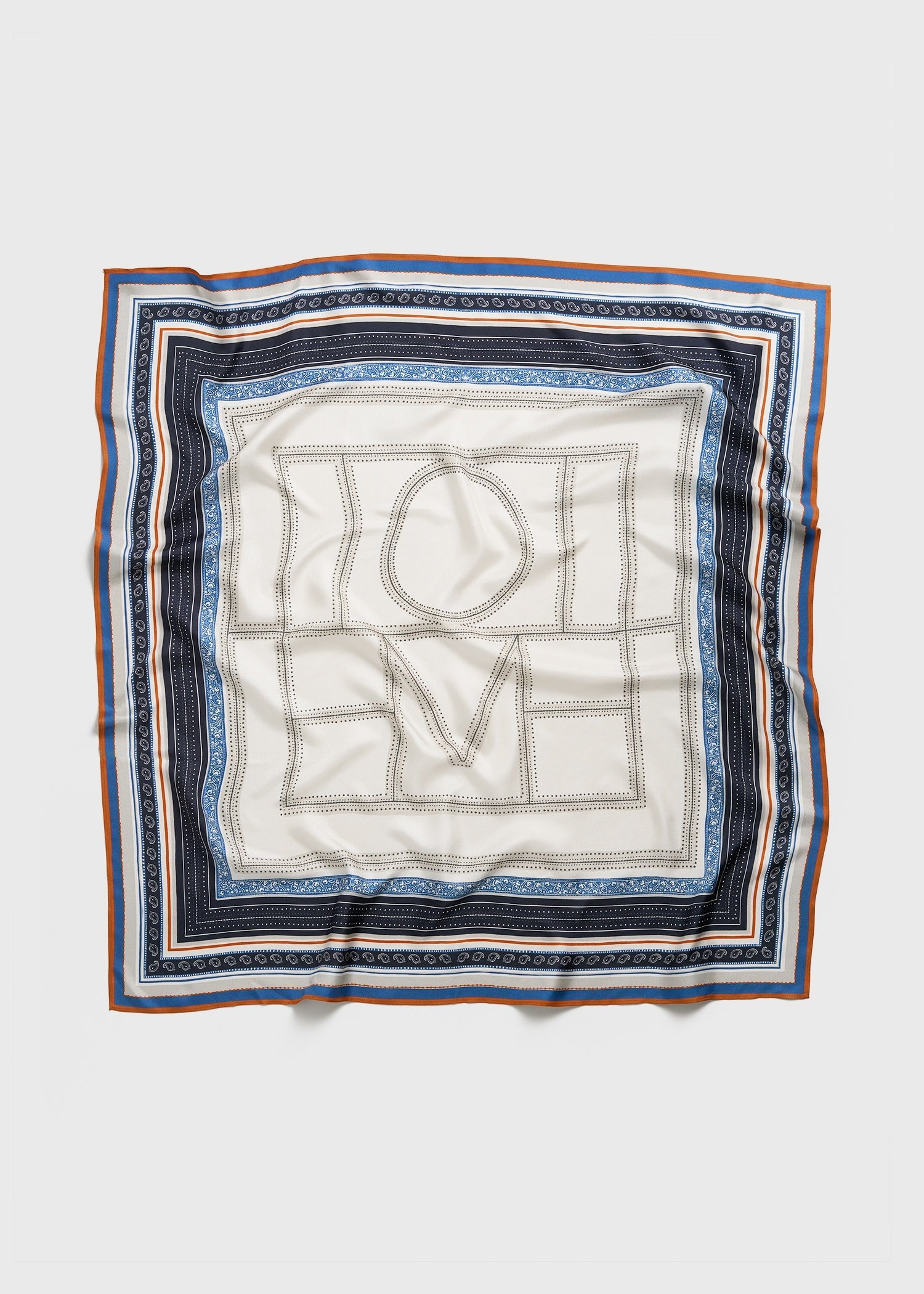 Collector scarf ecru/navy