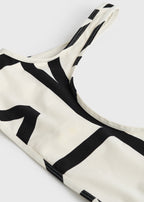 Monogram bikini top tofu