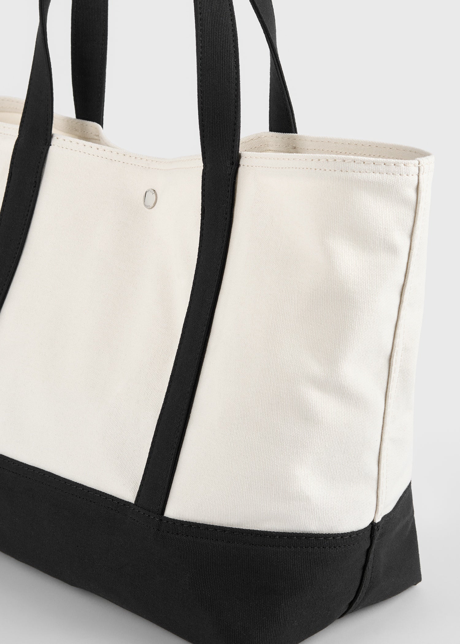 Beach tote ecru/black