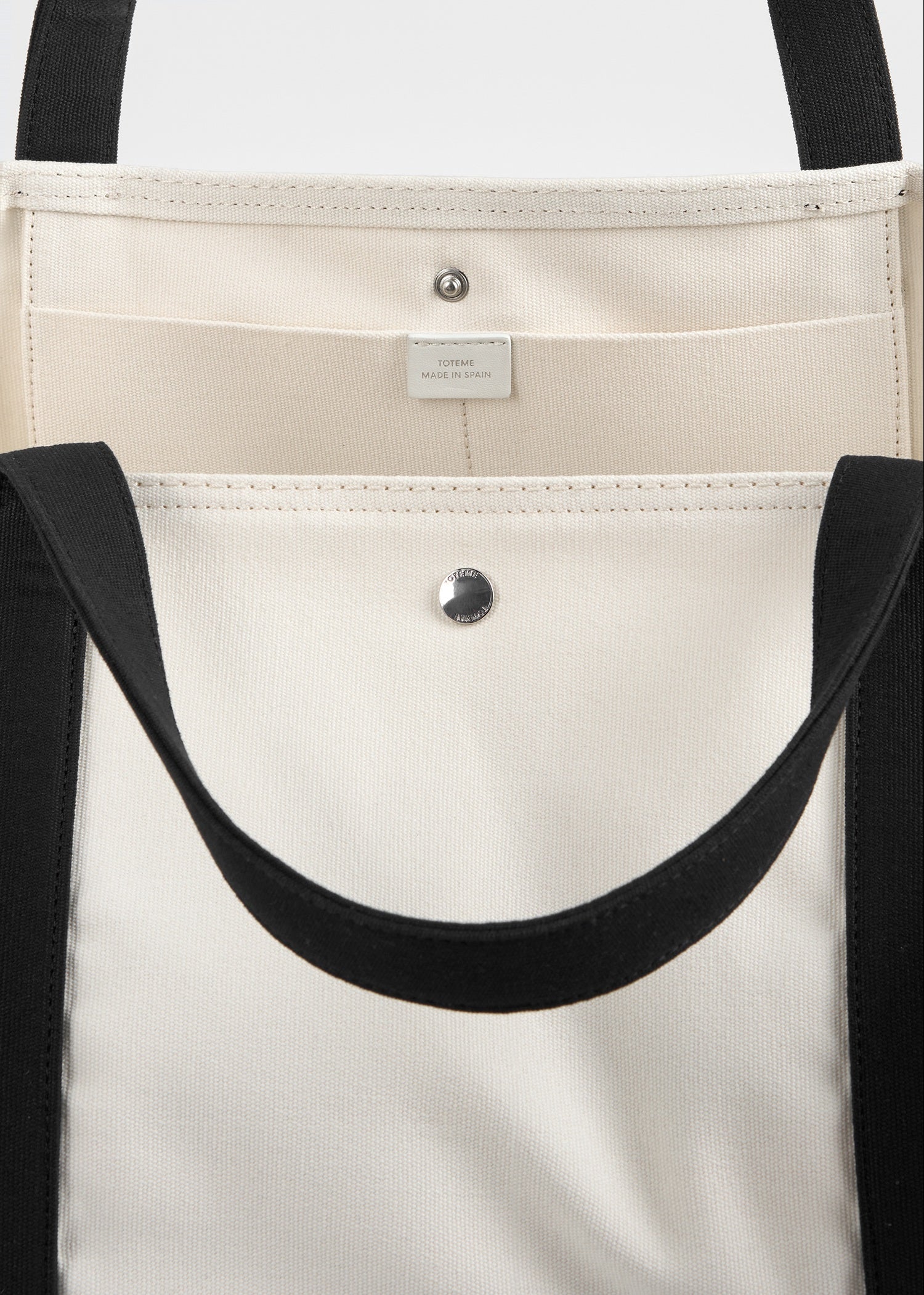Beach tote ecru/black