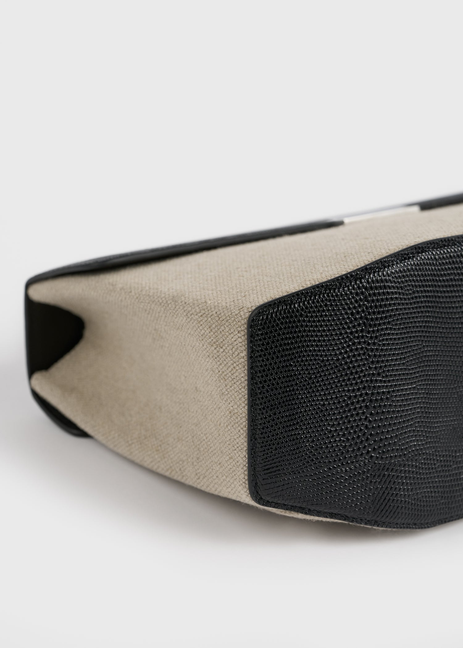 Clip canvas top handle beige/black