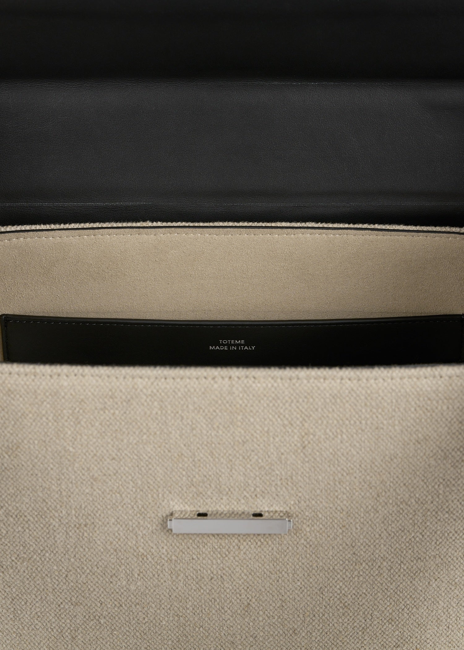 Clip canvas top handle beige/black