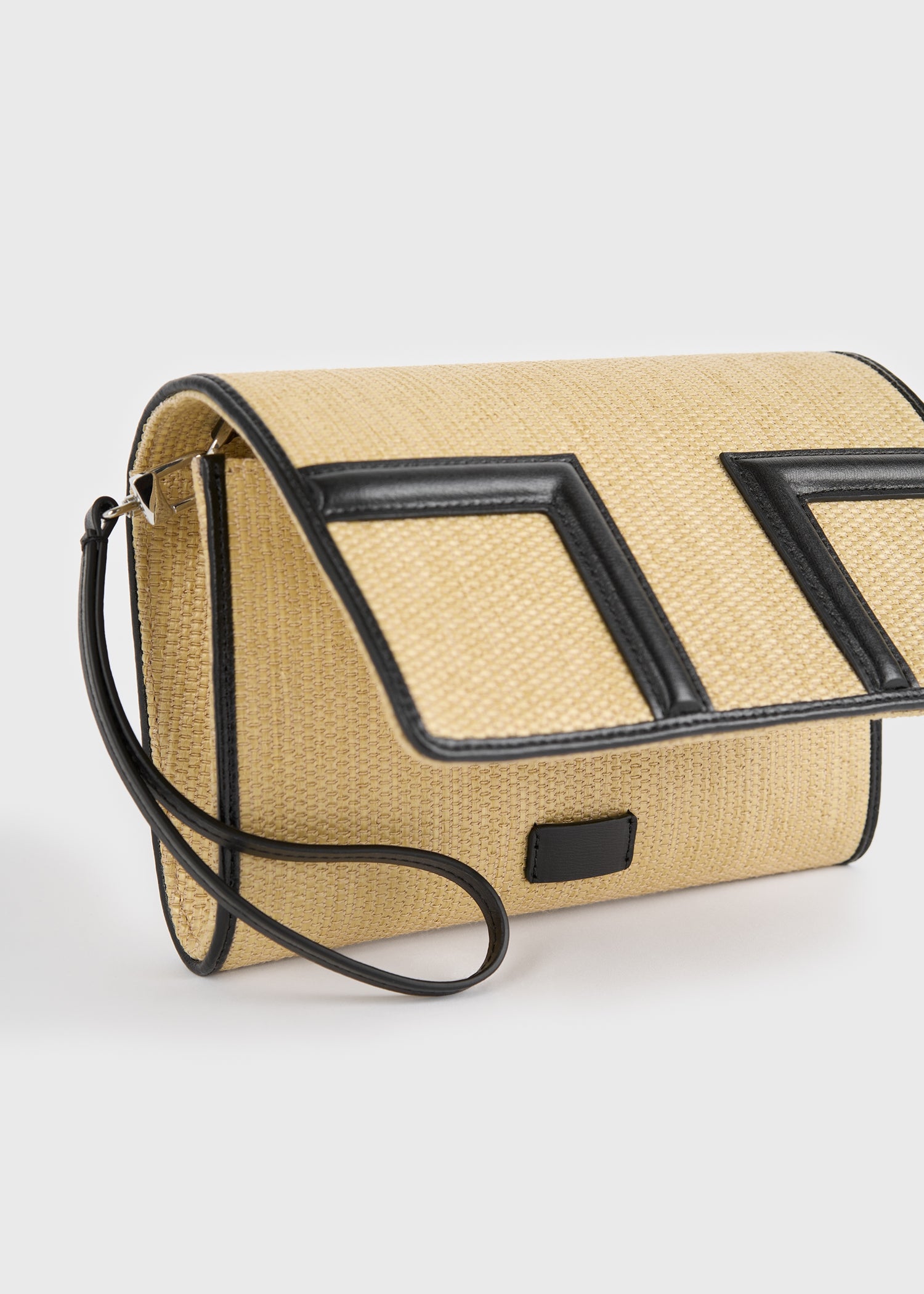 T-flap woven envelope natural/black