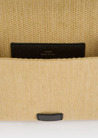 T-flap woven envelope natural/black