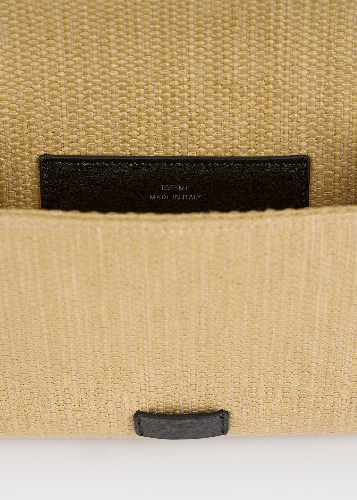 T-flap woven envelope natural/black