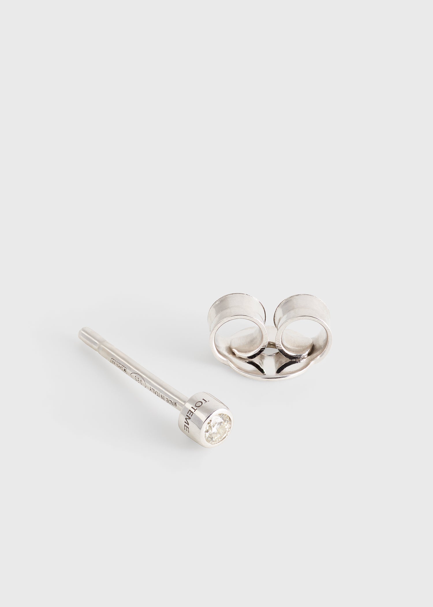 Mini diamond studs silver/white