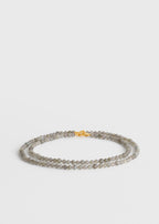 Infinity bead necklace glacier